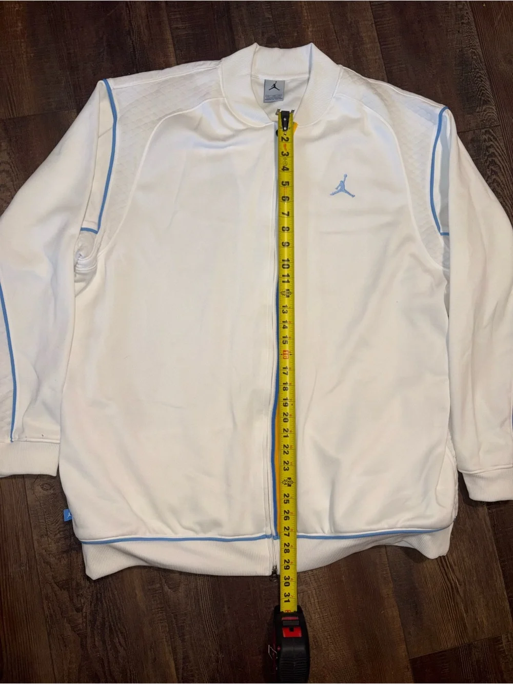 Vintage Jordan Carmelo Anthony Melo Tracksuit Jacket Pants White Blue Yellow XXL